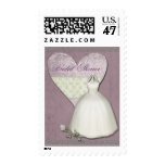 Bridal Shower Invitation Postage Stamp