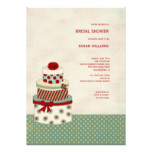 Bridal Shower Invitations with a Wedding Cake