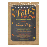 Bridal Shower Party Fall in Love Autumn Invite