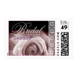 BRIDAL Shower - Pastel Purple Rose and Lace Postage