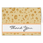 Bridal Shower Peach and Gold Leopard Confetti Card