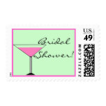 Bridal Shower-Pink Cosmo Martini-Wedding Stamp