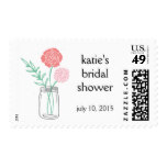 Bridal Shower Postage Stamps | Mason Jar
