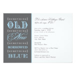 Bridal Shower | Something Old New Borrowed Blue Card