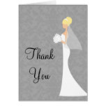 Bridal Shower Thank You Card Blonde