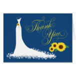 Bridal Shower Thank You Card Folded | Wedding Gown