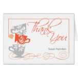 Bridal Shower Thank You Card  |  Orange