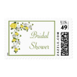 Bridal Shower Yellow Roses Postage