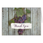 Bridal Thank You Note Rustic Country Wine Vineyard Card