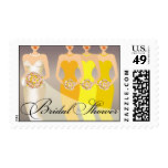Bride and her Bridesmaids Bridal Shower | yellow Stamp