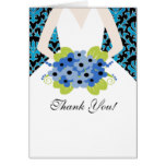 Bride Bridal Shower Thank You Note Card
