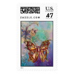 BUTTERFLY IN GOLD SPARKLES POSTAGE