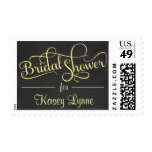 Chalkboard Bridal Shower Fancy Script Stamp