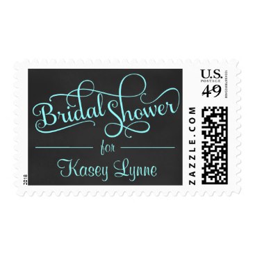Chalkboard Bridal Shower Fancy Script Stamps