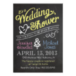 Chalkboard Couples Wedding Shower Invitation
