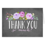 Chalkboard Rose Garden | Thank You Card