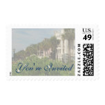 Charleston SC Historic Rainbow Row Youre Invited Stamp