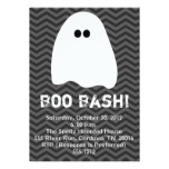 Chevron Ghost Halloween Invitations