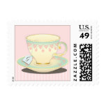 Chic China Teacup Personalized Tea Party Stamp