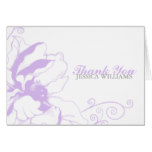 Chic Floral Thank You Card