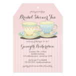 Chic Teacup Duet Bridal Shower Tea Party Card