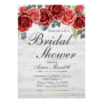 Christmas Winter Bridal Shower Invitation