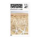 Classy Beach Starfishes Bridal Shower Stamps