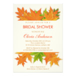 Classy Fall Maple Leaves | Autumn Bridal Shower Card