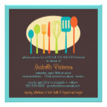 Cooking Utensils Stock the Kitchen Bridal Shower Card