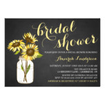 Country Chic Sunflowers Bridal Shower Invitation