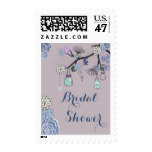 Country Mason Jars Floral Tree Bridal Shower Stamp