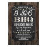 Country Rustic I Do BBQ Bridal Shower Invitations
