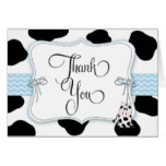 Cowboy Baby Shower Thank You Note Card