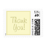 Cream Thank You Stamps