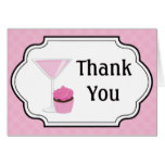 Cupcakes and Cocktails Thank You Card