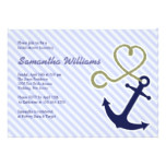 Cute Nautical Bridal Shower Invitations