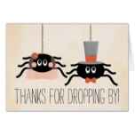 Cute Spider Halloween Wedding Thank You Cards