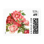cute vintage floral,roses postage stamp