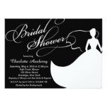 Elegant Bride Bridal Shower Invitation
