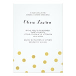 Elegant Gold Confetti Bridal Shower Card