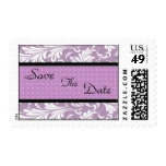 Elegant  Lavender Swirl  save-the-date stamps
