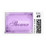 Elegant Purple Bridal Shower Stamps