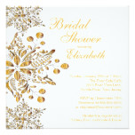Elegant Snowflakes Winter Bridal Shower Invite