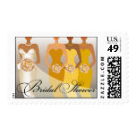 ETHNIC BRIDE Bridal Shower | yellow Postage Stamp