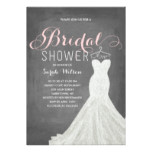 Extravagant Dress Chalkboard | Bridal Shower Card