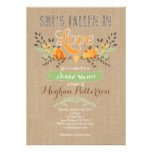 Fall Bridal Shower Invitation with Pumpkin