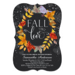 Fall In Love Bridal Shower Invite, Fall Wedding Card