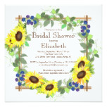 Fall Sunflowers Floral Bridal Shower Card