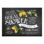 Farm to Table Chalkboard Bridal Shower Invites