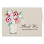 Fashionista Bloom Mason Jar | Thank You Card